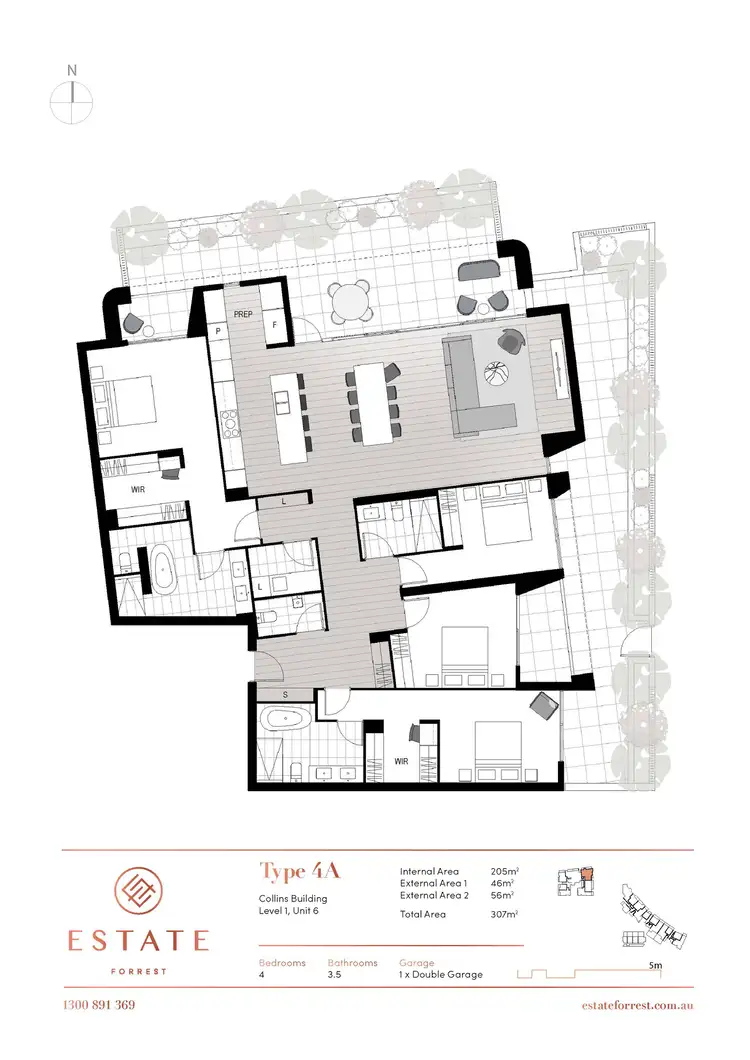 Floorplan of Homely apartment listing, 6/7 State Circle, Forrest ACT 2603