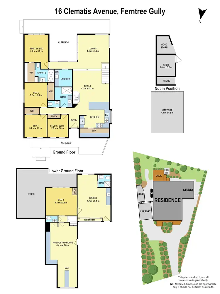 Floorplan of Homely house listing, 16 Clematis Avenue, Ferntree Gully VIC 3156
