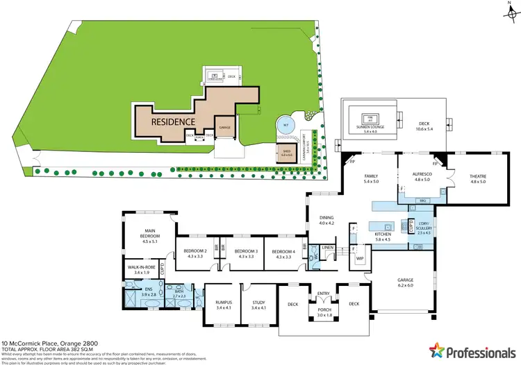 Floorplan of Homely house listing, 10 McCormick Place, Orange NSW 2800