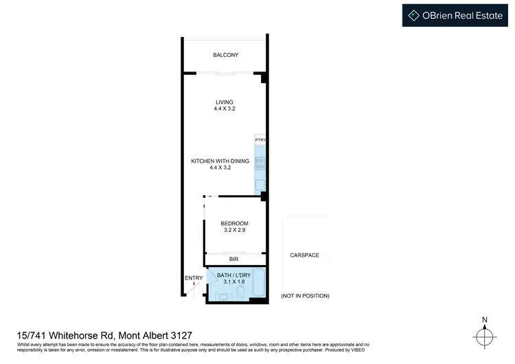 Floorplan of Homely apartment listing, 15/741 Whitehorse Road, Mont Albert VIC 3127