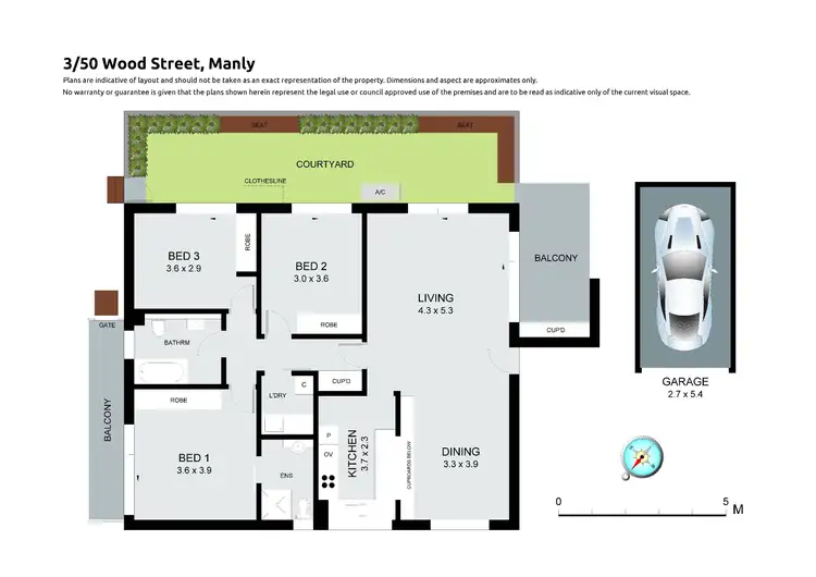 Floorplan of Homely apartment listing, 3/50 Wood Street, Manly NSW 2095