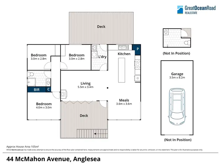 Floorplan of Homely house listing, 44 McMahon Avenue, Anglesea VIC 3230