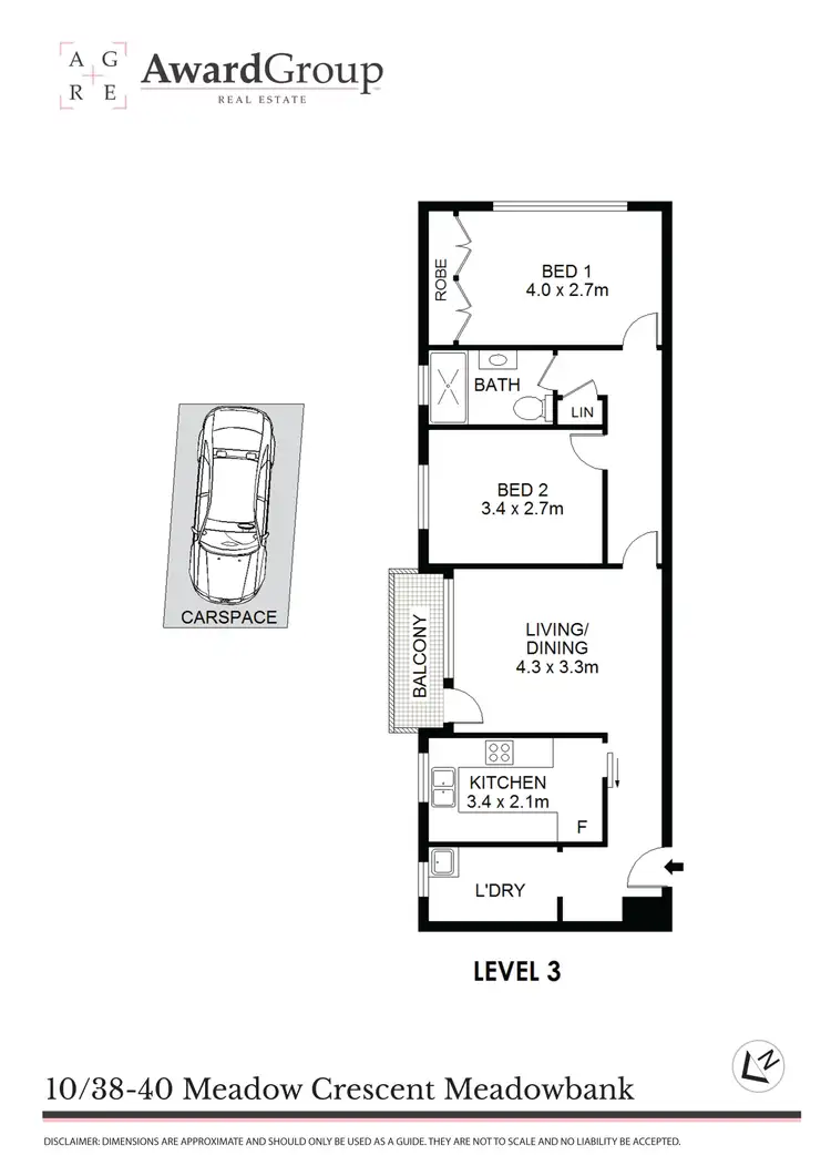 Floorplan of Homely unit listing, 10/38-40 Meadow Crescent, Meadowbank NSW 2114