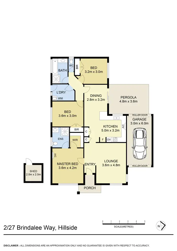 Floorplan of Homely unit listing, 2/27 Brindalee Way, Hillside VIC 3037