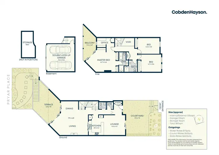 Floorplan of Homely townhouse listing, 6/2 Fryar Place, Huntleys Cove NSW 2111