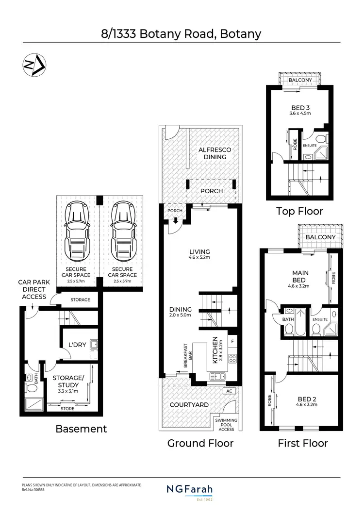 Floorplan of Homely townhouse listing, 8/1333 Botany Road, Botany NSW 2019