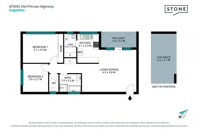 Floorplan of Homely unit listing, 8/1092 Old Princes Highway, Engadine NSW 2233