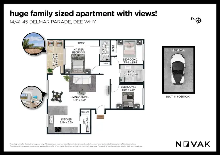 Floorplan of Homely apartment listing, 14/41-45 Delmar Parade, Dee Why NSW 2099