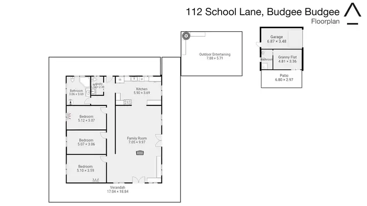 Floorplan of Homely rural property listing, 112 School Lane, Mudgee NSW 2850