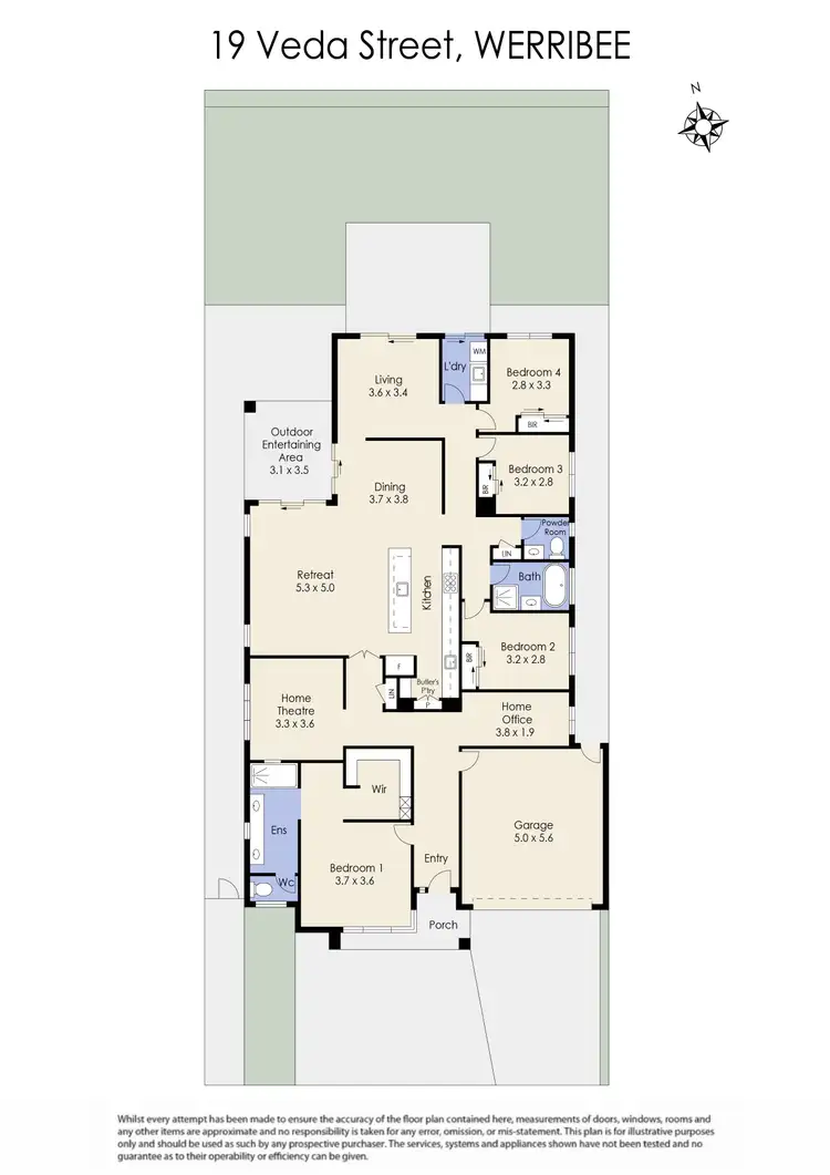 Floorplan of Homely house listing, 19 Veda Street, Werribee VIC 3030