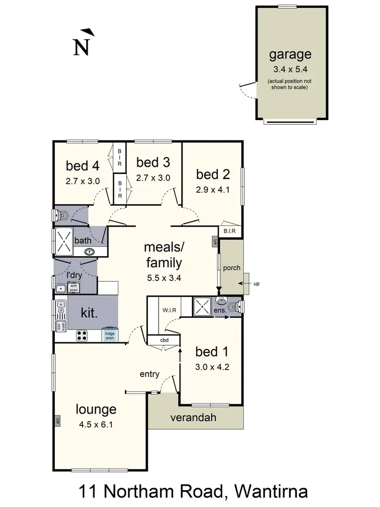 Floorplan of Homely house listing, 11 Northam Road, Wantirna VIC 3152
