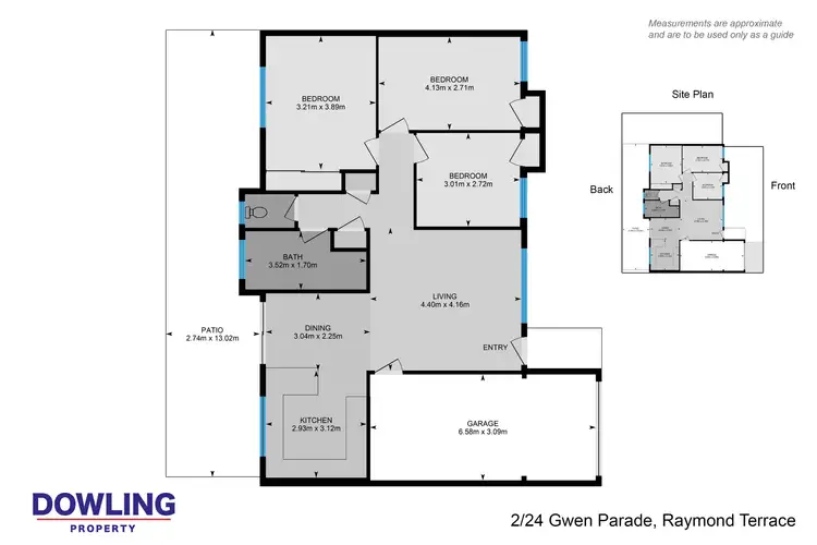 Floorplan of Homely unit listing, 2/24 Gwen Parade, Raymond Terrace NSW 2324