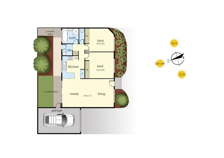 Floorplan of Homely unit listing, 2/39 Frank Street, Frankston VIC 3199