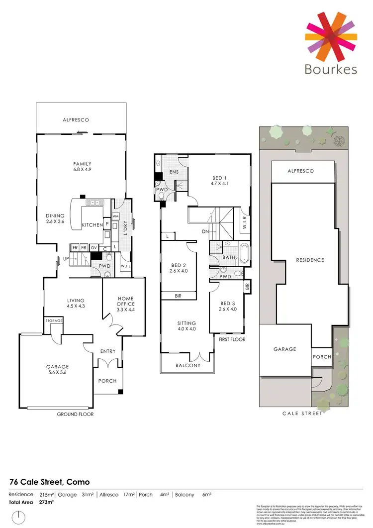 Floorplan of Homely house listing, 76 Cale Street, Como WA 6152