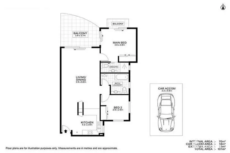 Floorplan of Homely apartment listing, 5/85 Stevenson Street, Ascot QLD 4007