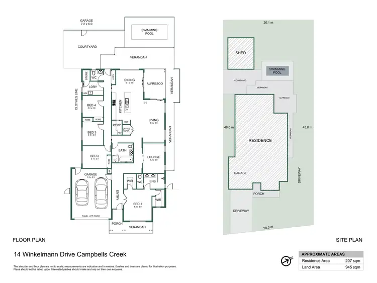 Floorplan of Homely house listing, 14 Winkelmann Drive, Campbells Creek VIC 3451