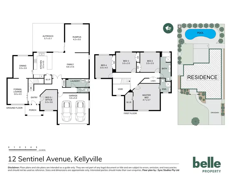 Floorplan of Homely house listing, 12 Sentinel Avenue, Kellyville NSW 2155