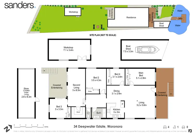 Floorplan of Homely house listing, 34 Deepwater Estate, Woronora NSW 2232