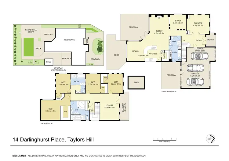 Floorplan of Homely house listing, 14 Darlinghurst Place, Taylors Hill VIC 3037