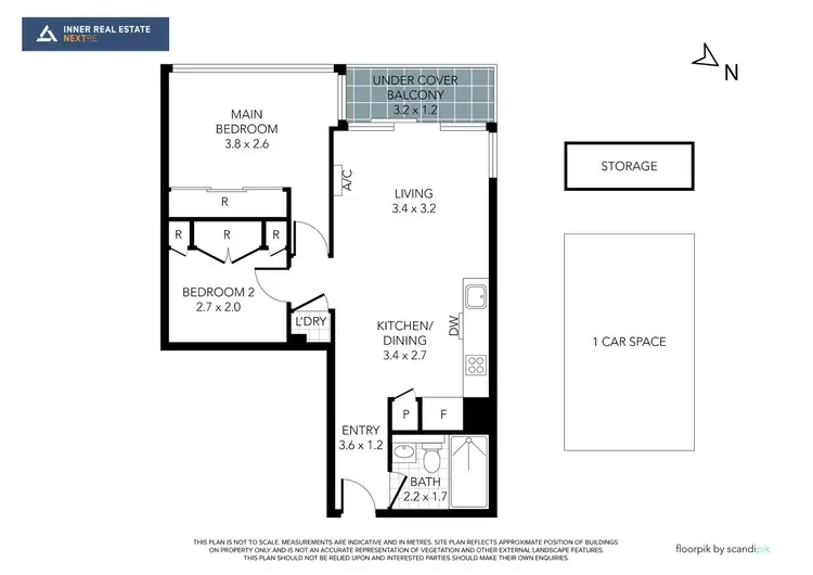 Floorplan of Homely apartment listing, 1801/50 Albert Road, South Melbourne VIC 3205