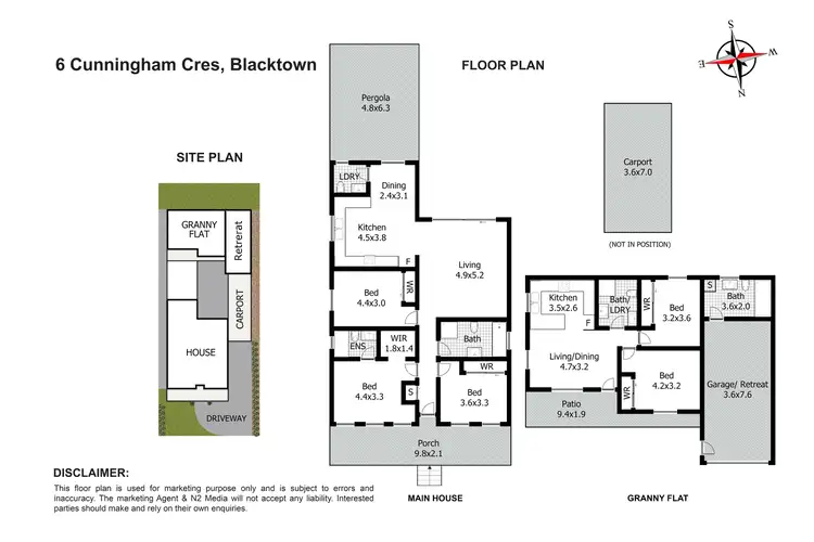 Floorplan of Homely house listing, 6 Cunningham Crescent, Blacktown NSW 2148