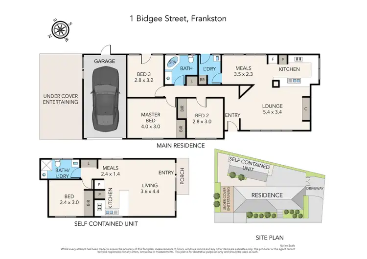 Floorplan of Homely house listing, 1 Bidgee Street, Frankston VIC 3199