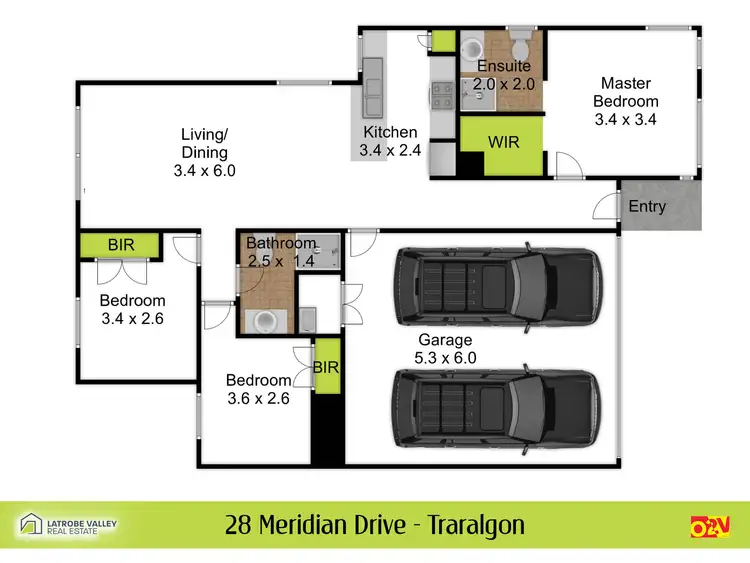 Floorplan of Homely townhouse listing, 28 Meridian Drive, Traralgon VIC 3844