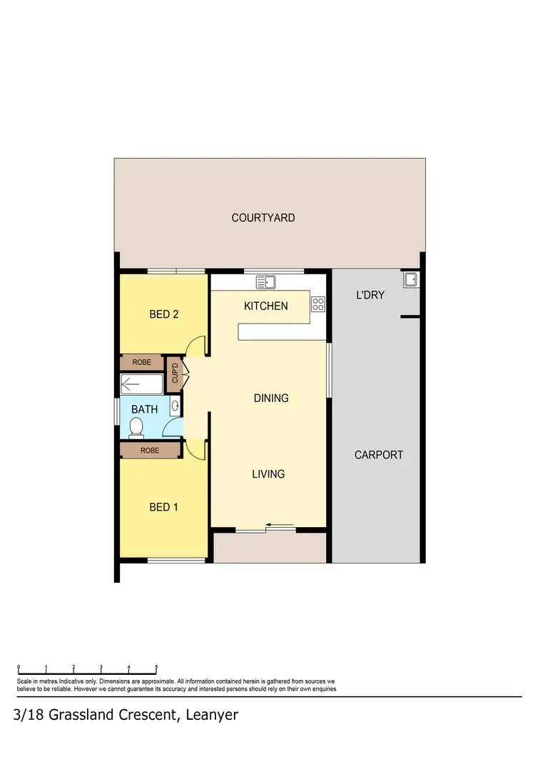 Floorplan of Homely unit listing, 3/18 Grassland Crescent, Leanyer NT 812