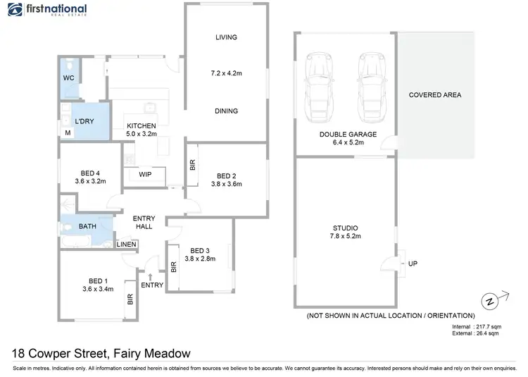 Floorplan of Homely house listing, 18 Cowper Street, Fairy Meadow NSW 2519