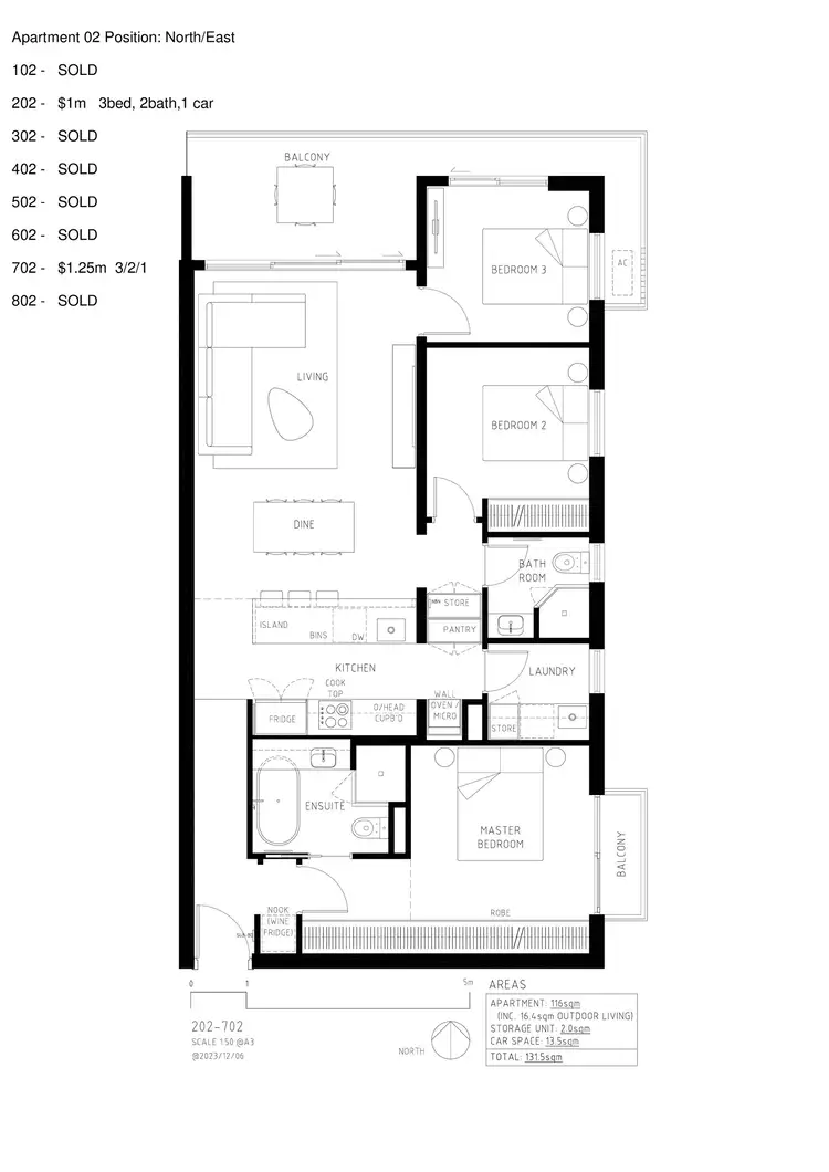 Floorplan of Homely apartment listing, 602/193 Angas Street, Adelaide SA 5000