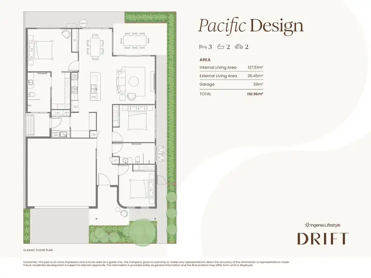 Floorplan of Homely retirement listing, Pacific/392 Woongarra Scenic Drive, Innes Park QLD 4670