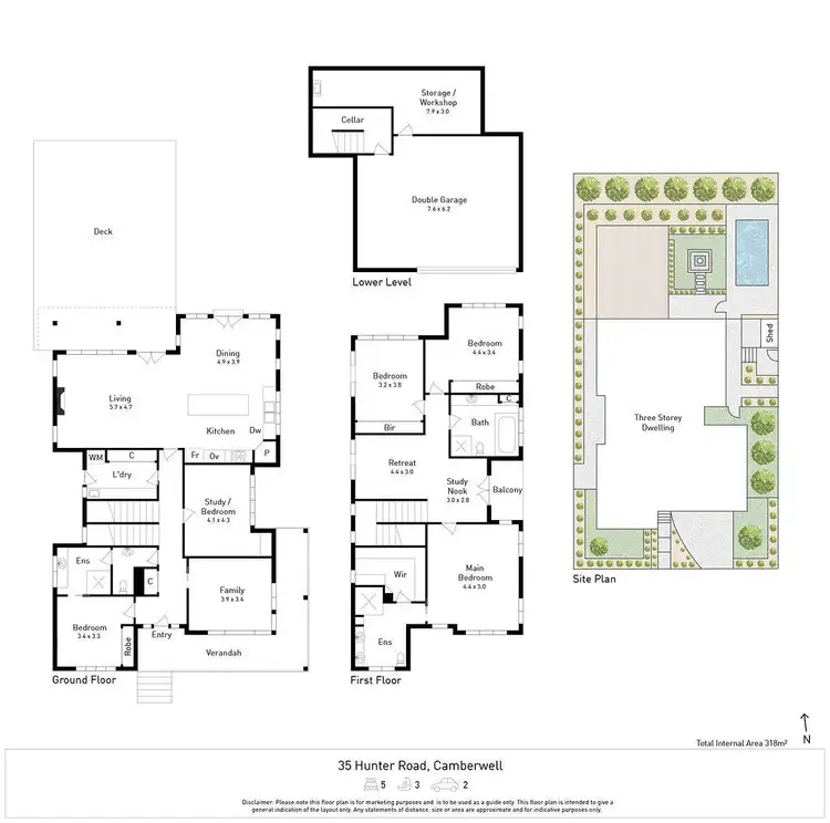 Floorplan of Homely house listing, 35 Hunter Road, Camberwell VIC 3124