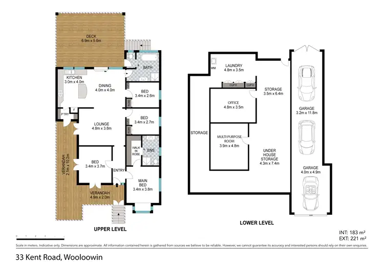 Floorplan of Homely house listing, 33 Kent Road, Wooloowin QLD 4030