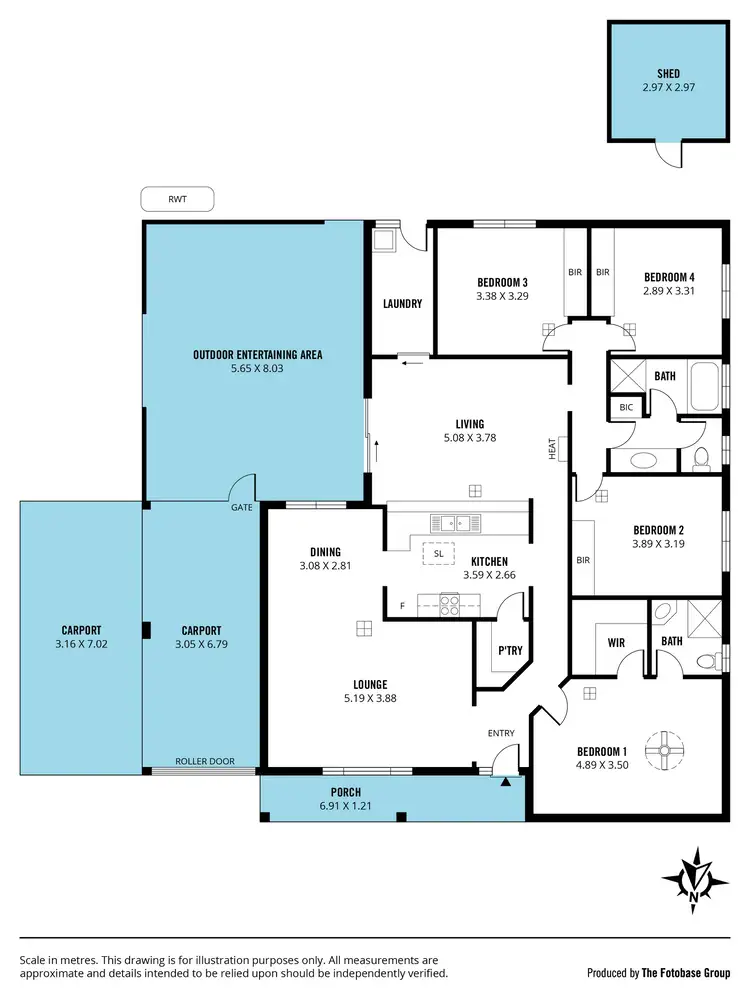 Floorplan of Homely house listing, 7 Diosma Drive, Morphett Vale SA 5162
