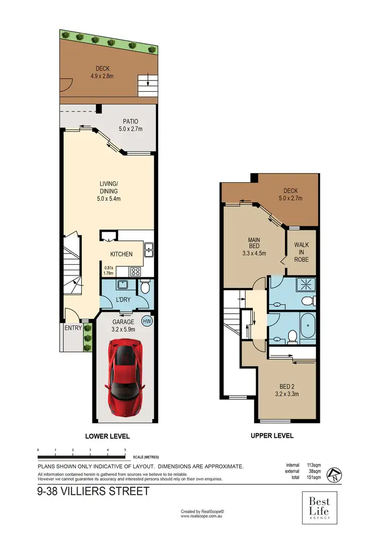Floorplan of Homely townhouse listing, 9/38 Villiers Street, New Farm QLD 4005
