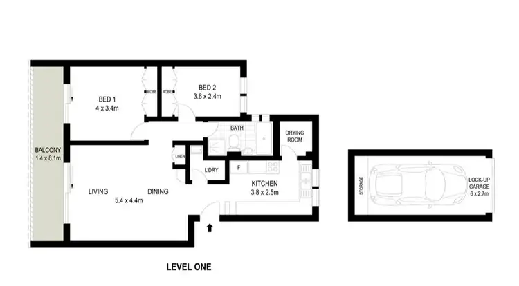 Floorplan of Homely unit listing, 8/17 Frazer Street, Collaroy NSW 2097
