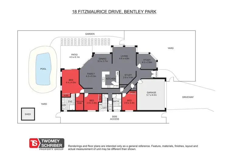Floorplan of Homely house listing, 18 Fitzmaurice Drive, Bentley Park QLD 4869