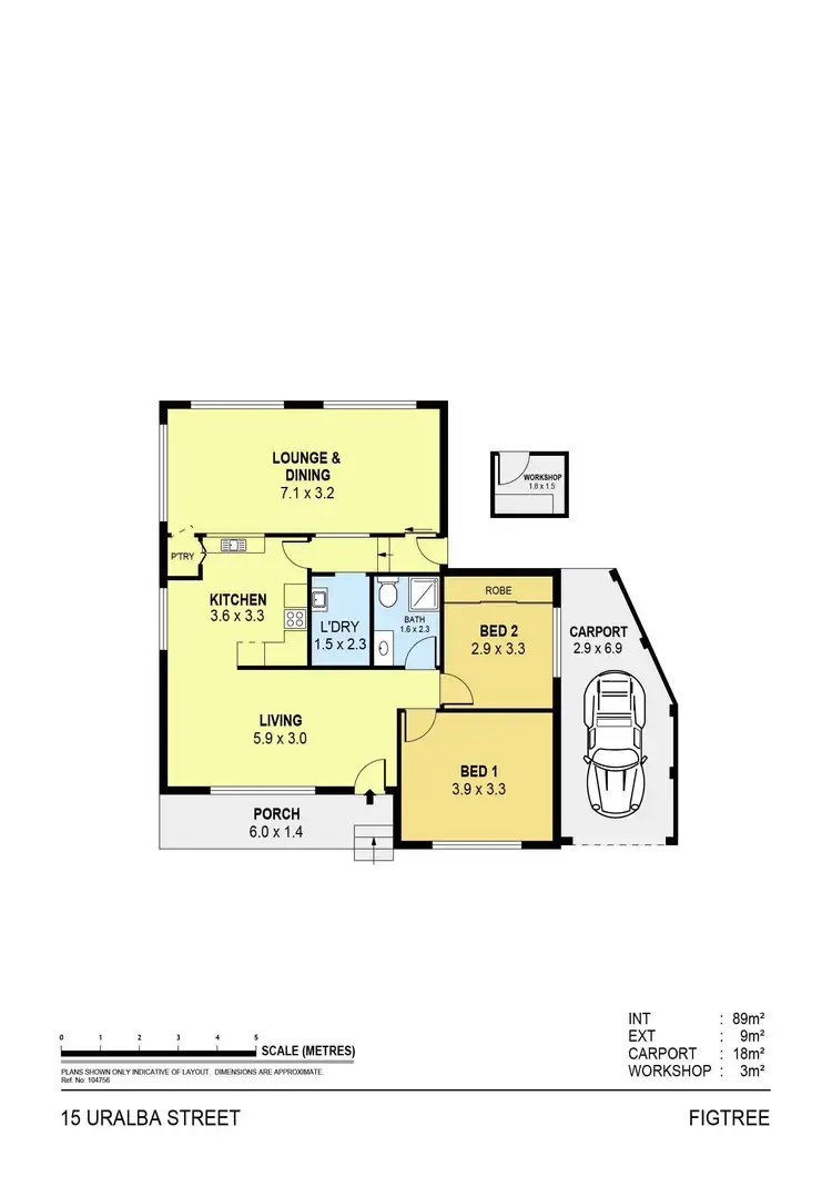 Floorplan of Homely house listing, 15 Uralba Street, Figtree NSW 2525