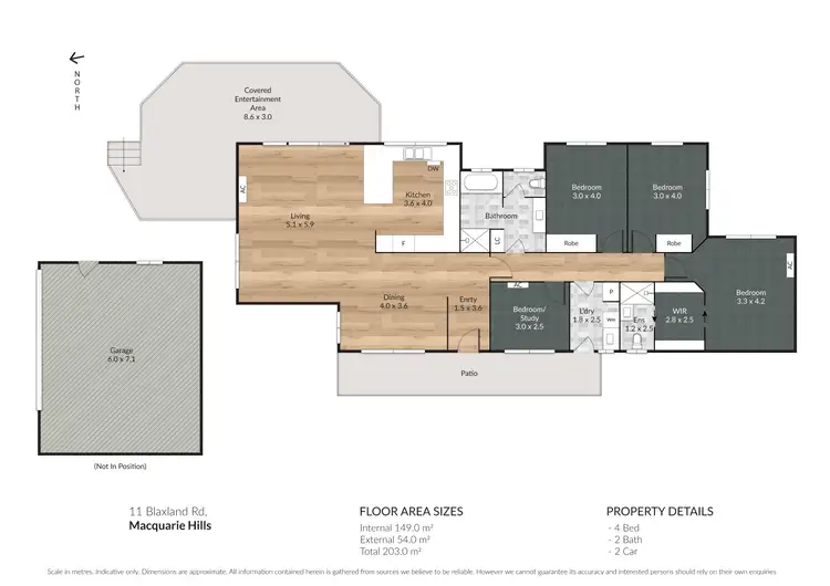 Floorplan of Homely house listing, 11 Blaxland Road, Macquarie Hills NSW 2285