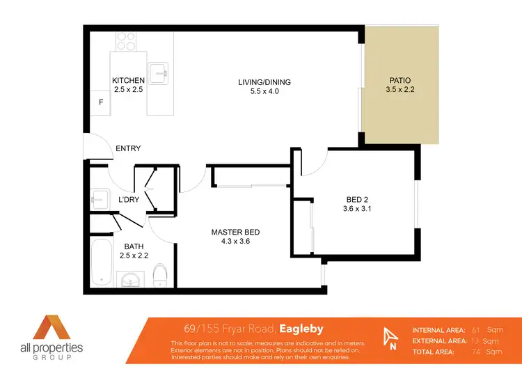 Floorplan of Homely unit listing, 69/155-163 Fryar Road, Eagleby QLD 4207