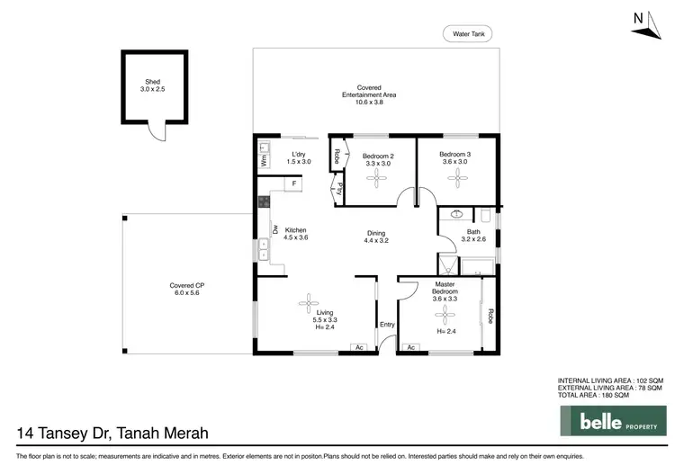 Floorplan of Homely house listing, 14 Tansey Drive, Tanah Merah QLD 4128