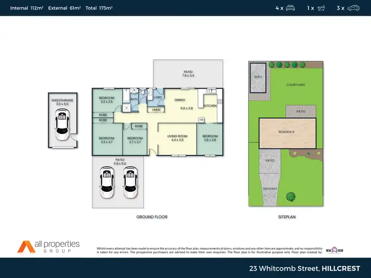 Floorplan of Homely house listing, 23 Whitcomb Street, Hillcrest QLD 4118