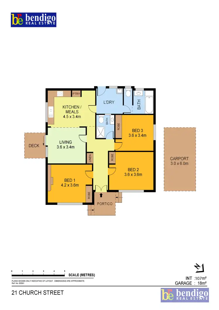 Floorplan of Homely house listing, 21 Church Street, Eaglehawk VIC 3556