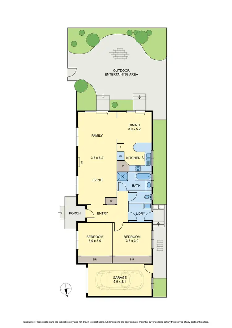 Floorplan of Homely villa listing, 1/356 Buckley Street, Essendon VIC 3040