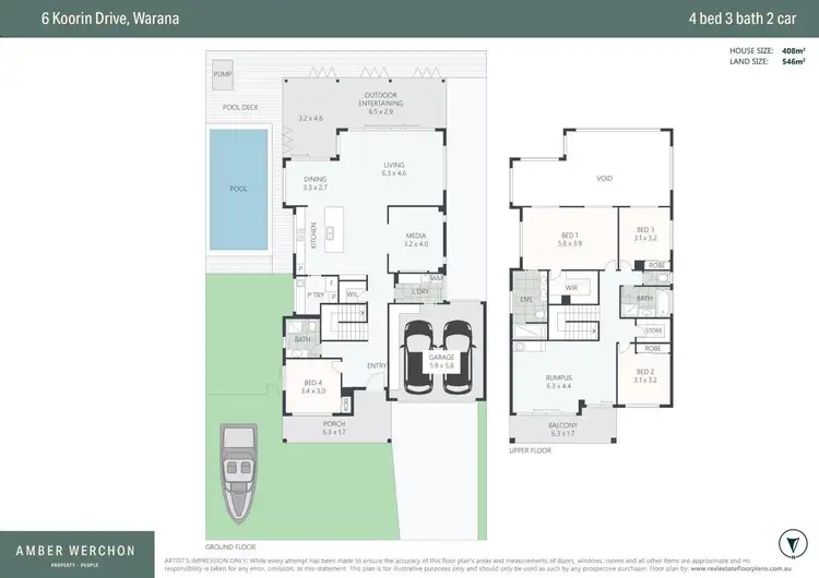 Floorplan of Homely house listing, 6 Koorin Drive, Warana QLD 4575