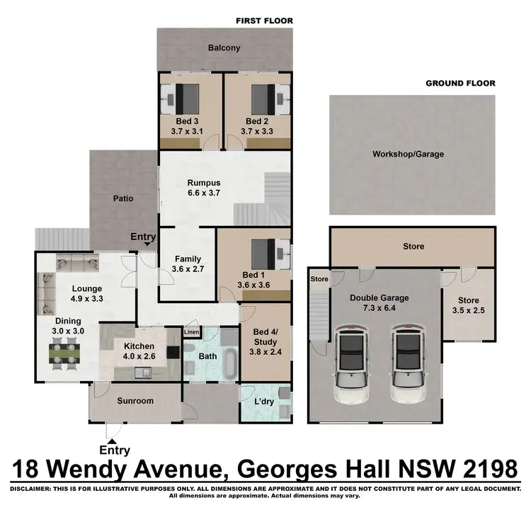 Floorplan of Homely house listing, 18 Wendy Avenue, Georges Hall NSW 2198