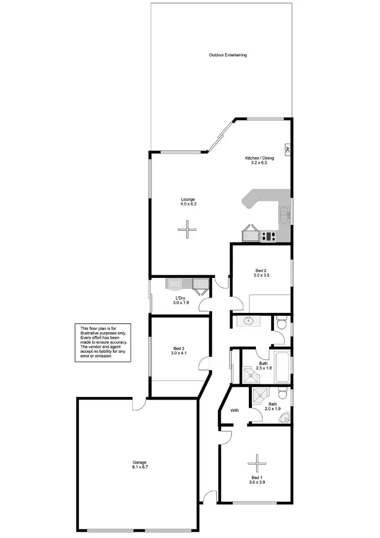 Floorplan of Homely house listing, 1/12-14 Lakeview Avenue, Port Lincoln SA 5606