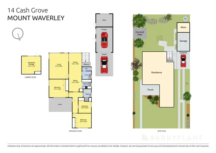 Floorplan of Homely house listing, 14 Cash Grove, Mount Waverley VIC 3149