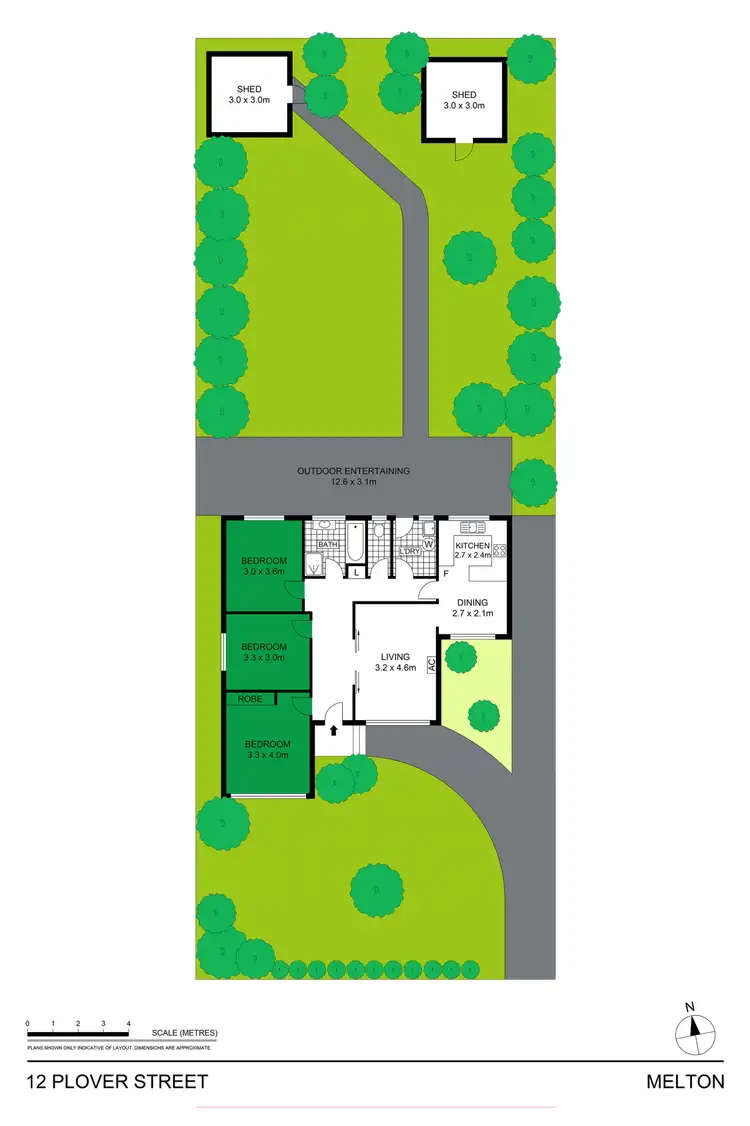 Floorplan of Homely house listing, 12 Plover Street, Melton VIC 3337