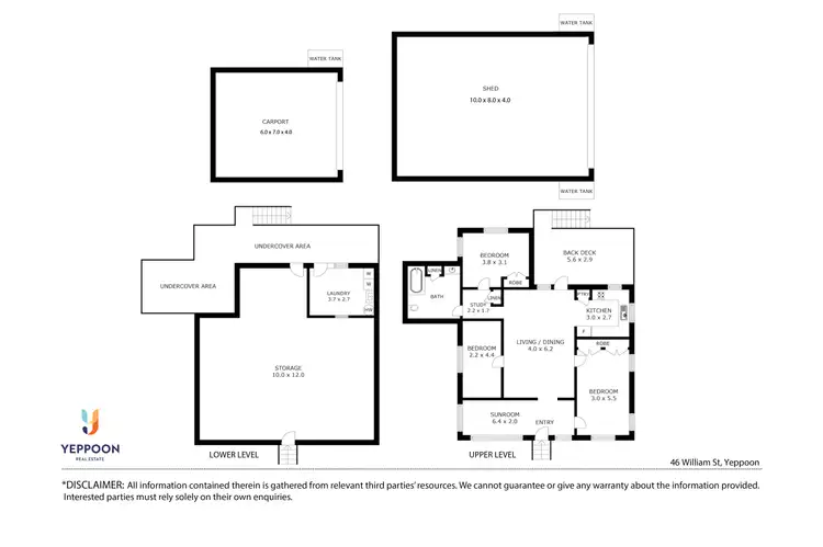 Floorplan of Homely house listing, 46 William Street, Yeppoon QLD 4703